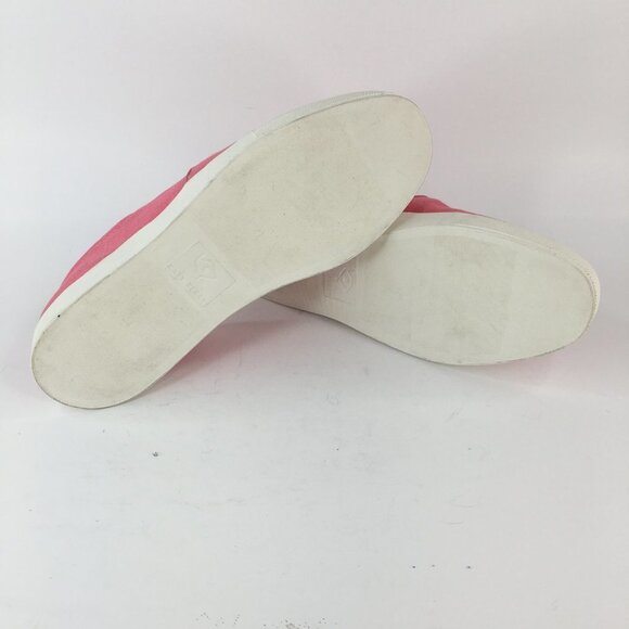 KATY PERRY The Kerry Canvas Slip-On Pink Palm Tree Sneaker Size 7M - Picture 10 of 15